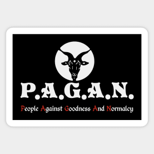 P.A.G.A.N. People Against Goodness and Normalcy Sticker